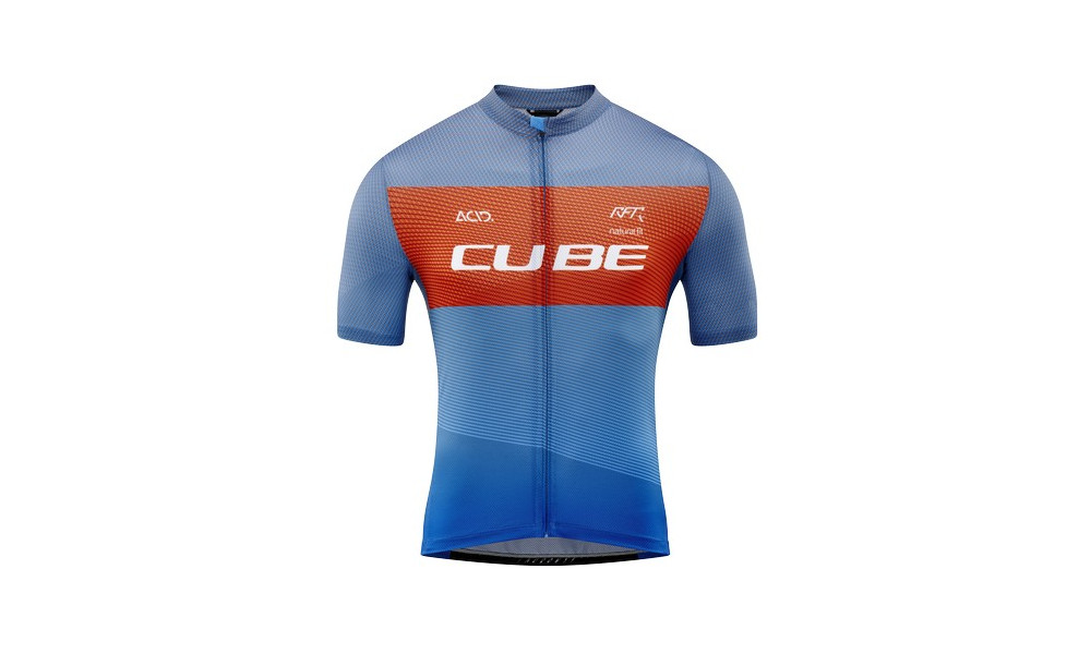 Cycling jersey Cube Teamline CMPT S/S blue'n'red'n'grey - 1