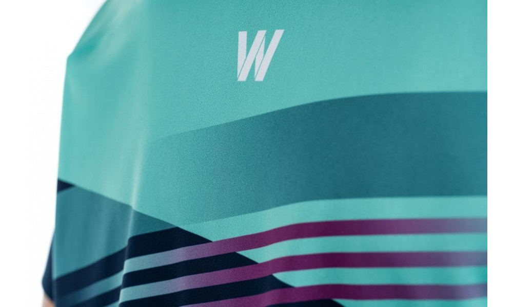 Cycling jersey Cube Teamline WS Round Neck S/S blue'n'mint - 2