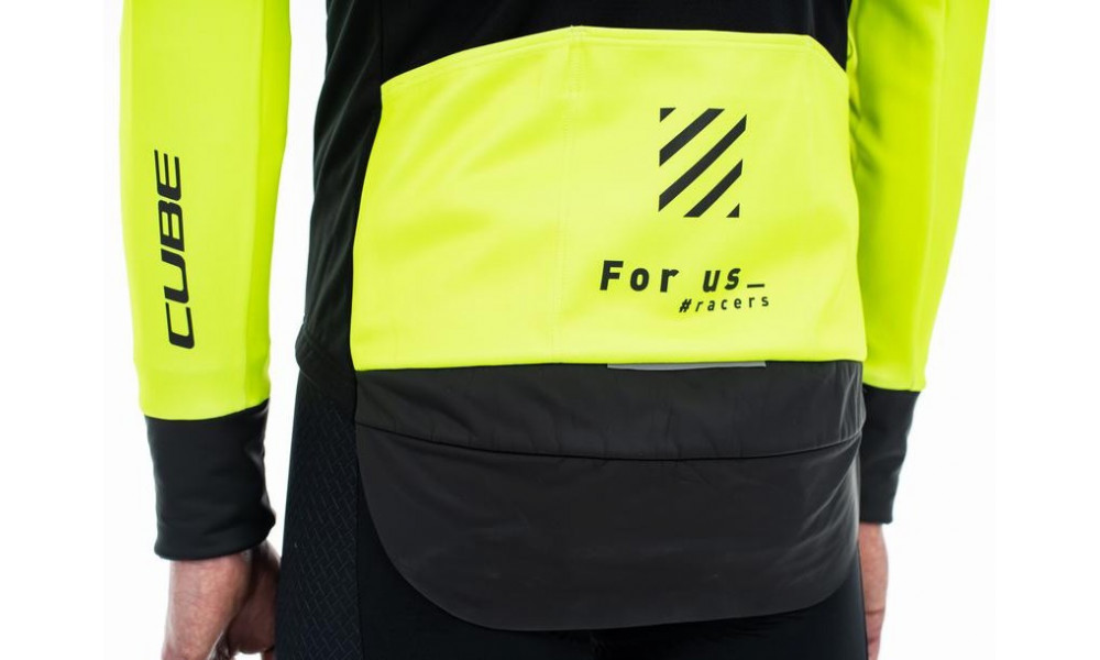 Cycling jacket Cube Blackline Softshell Safety black'n'neon yellow - 3