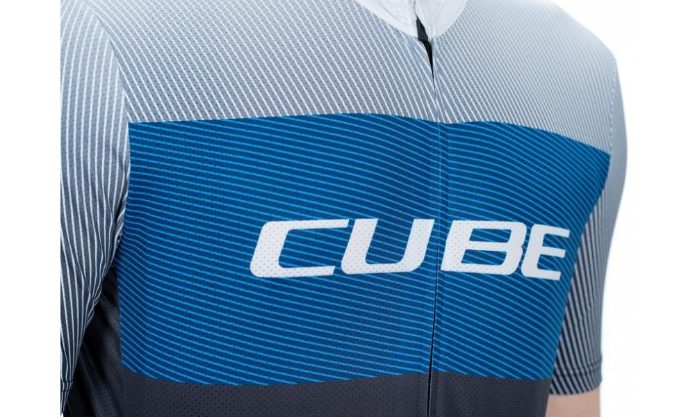 Cycling jersey Cube Teamline CMPT S/S black'n'blue'n'grey - 3