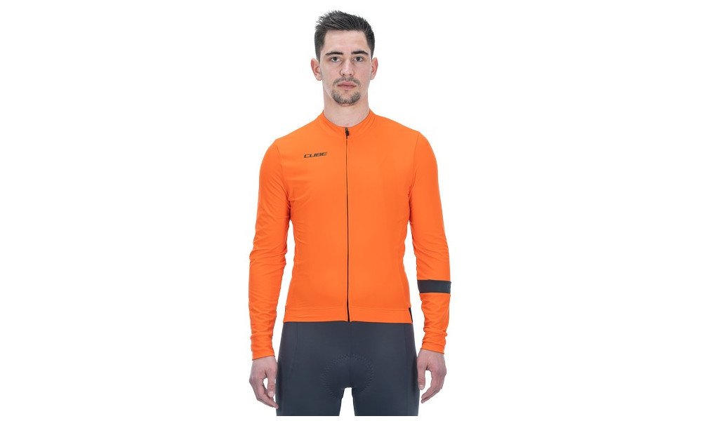 Cycling jersey Cube Blackline L/S orange - 5