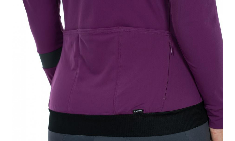 Cycling jersey Cube Blackline WS L/S violet - 4