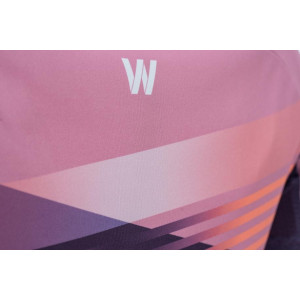 Cycling jersey Cube Teamline WS Round Neck S/S violet'n'rose