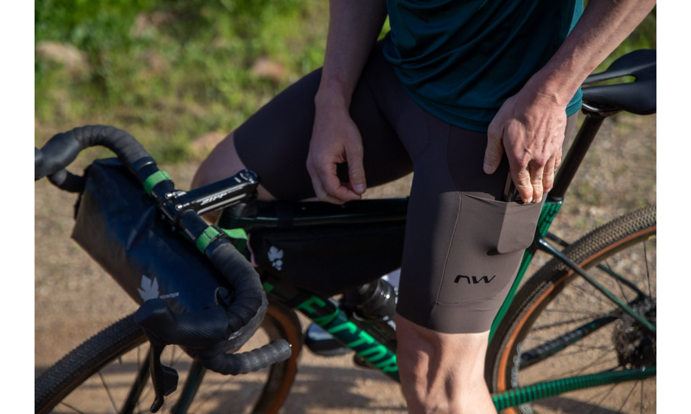 Bib-pyöräilyshortsit Northwave Extreme Pro 2 brown - 6