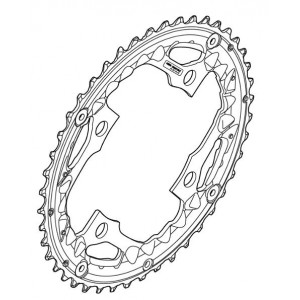 Eturatas Shimano DEORE FC-T521 110mm 3x10-speed 44T-AE black