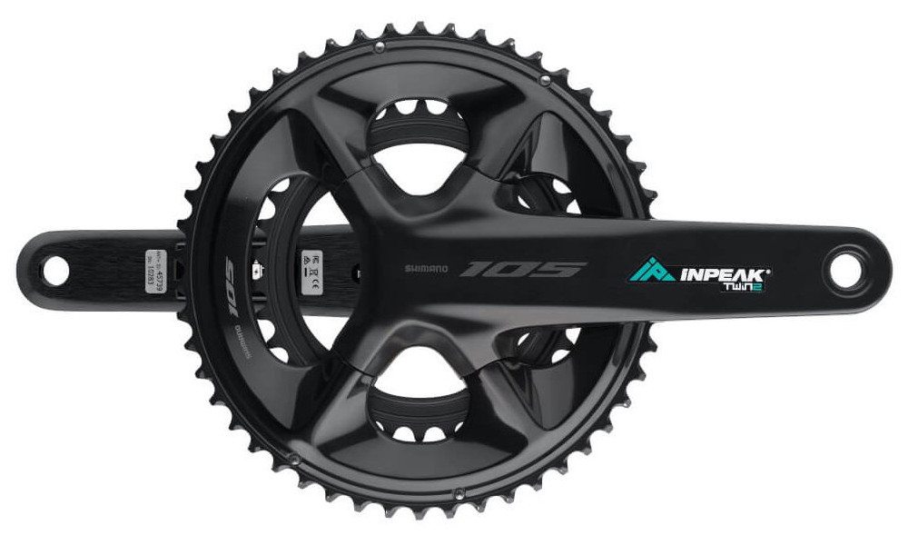 Kampisarja tehomittarilla INPEAK Twin2 Shimano 105 FC-R7100 50-34T - 1