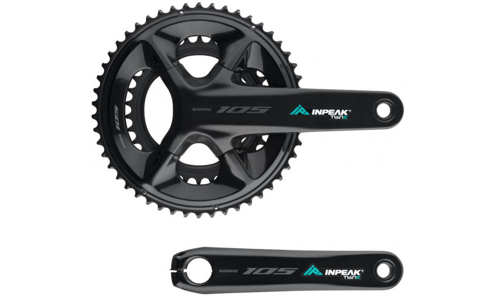Kampisarja tehomittarilla INPEAK Twin2 Shimano 105 FC-R7100 50-34T - 14