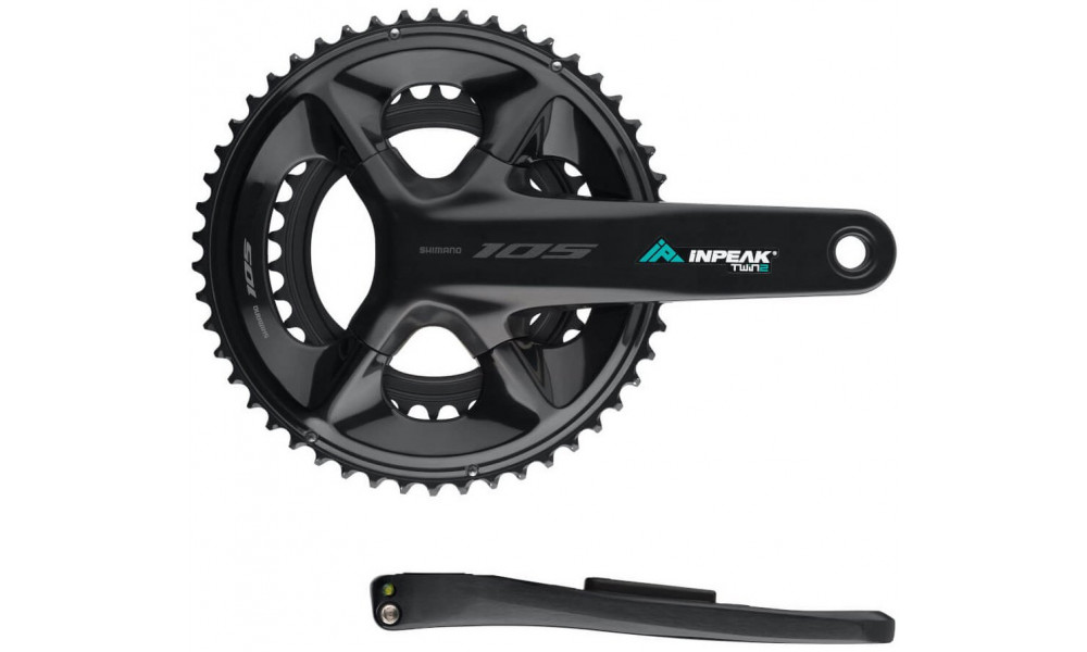Kampisarja tehomittarilla INPEAK Twin2 Shimano 105 FC-R7100 52-36T - 13