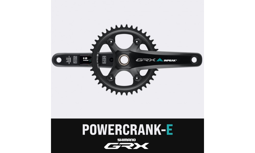 Kampisarja tehomittarilla INPEAK Twin2 Shimano GRX FC-RX820-1 40T - 2