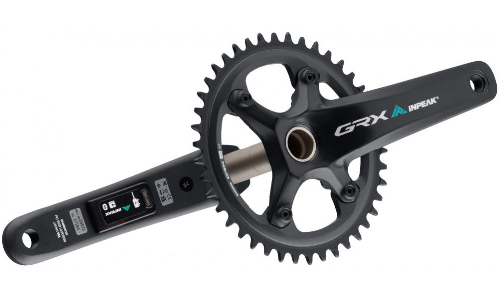 Kampisarja tehomittarilla INPEAK Twin2 Shimano GRX FC-RX820-1 42T - 5