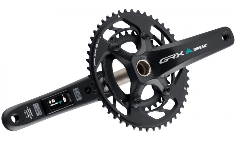 Kampisarja tehomittarilla INPEAK Twin2 Shimano GRX FC-RX820-2 48-31T - 5