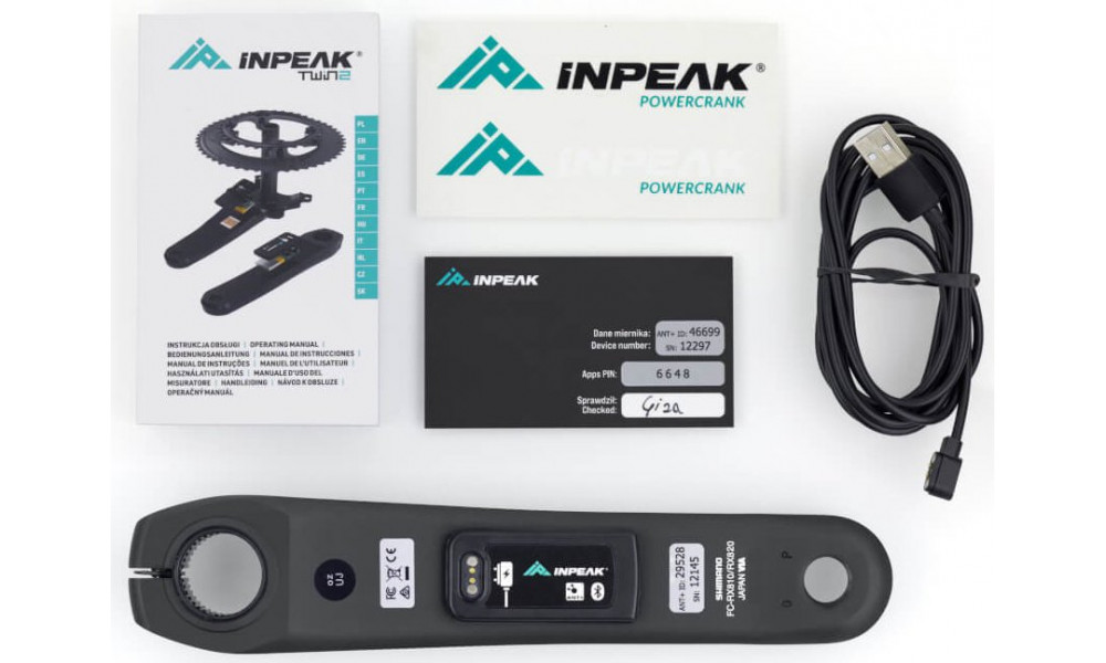 Kampi tehomittarilla INPEAK Powercrank-E Shimano GRX FC-RX820 (12sp) - 4