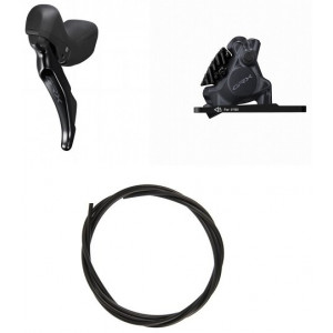 Levyjarru etu Shimano GRX ST-RX400 (L) + BR-RX410 (F) J-Kit flat 2x10-speed