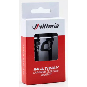 Tubeless venttiili Vittoria Multiway alloy black 80mm 2kpl.