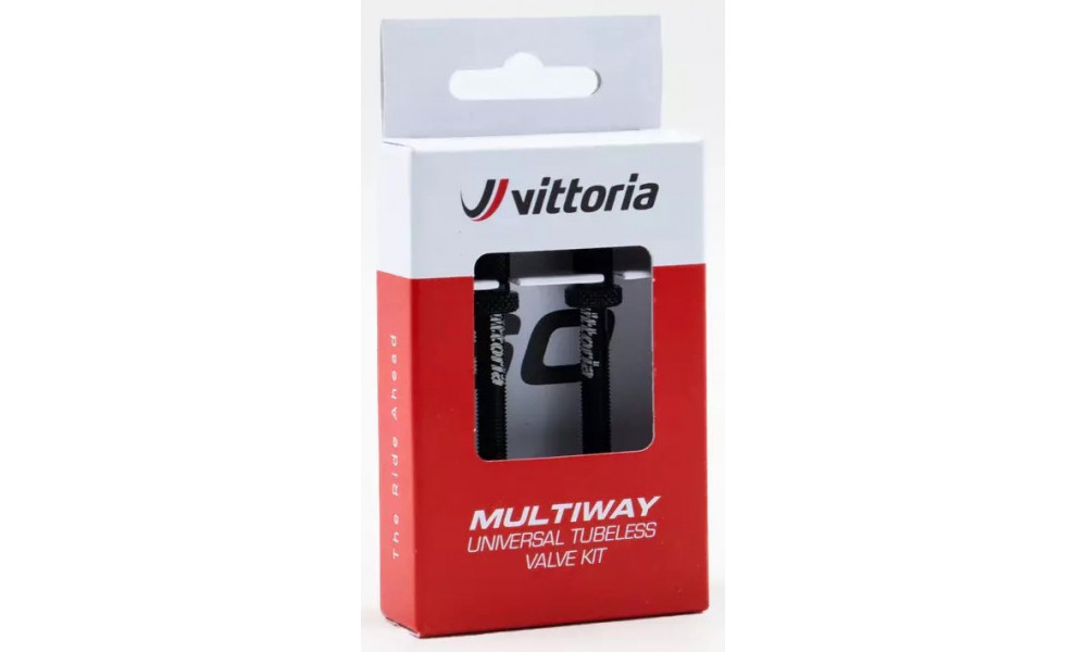 Tubeless venttiili Vittoria Multiway alloy black 80mm 2kpl. 