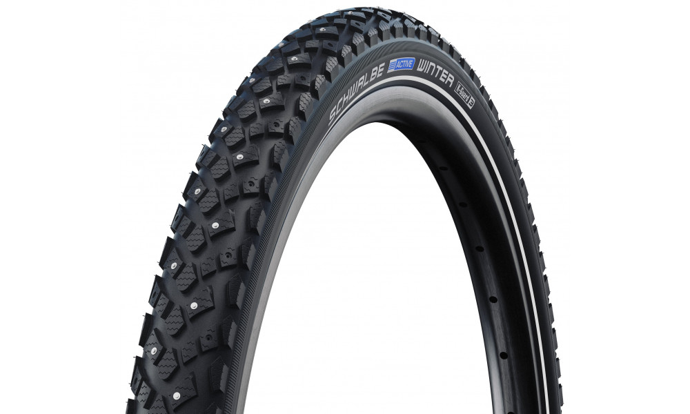 Rengas 26" Schwalbe Winter HS 396 Active Wired 47-559 / 26x1.75 Black-Reflex - 1
