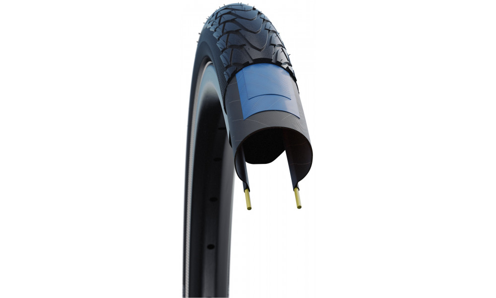 Rengas 28" Schwalbe Marathon Racer HS 429 Perf Wired 35-622 / 28x1.35 Black-Reflex - 3