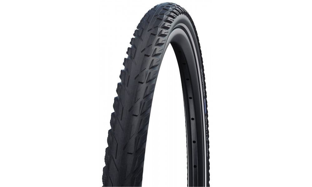 Rengas 28" Schwalbe Silento HS 421 Active Wired 42-622 / 28x1.60 Black-Reflex - 1