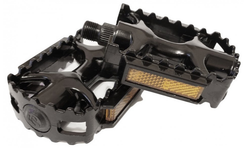 Polkimet Azimut MTB black Alu 9/16" w/bearings and reflectors (1003) - 3