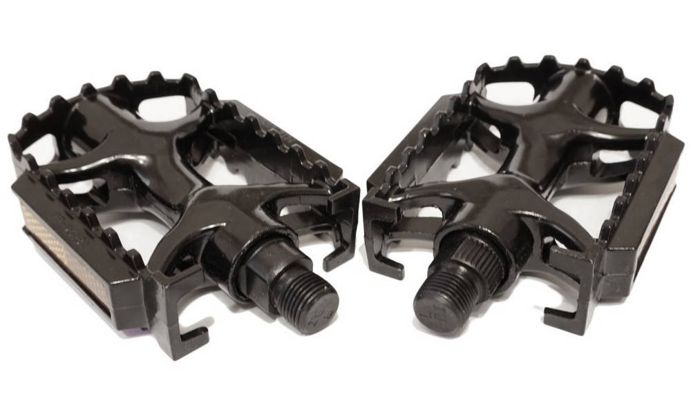 Polkimet Azimut MTB black Alu 9/16" w/bearings and reflectors (1003) - 4