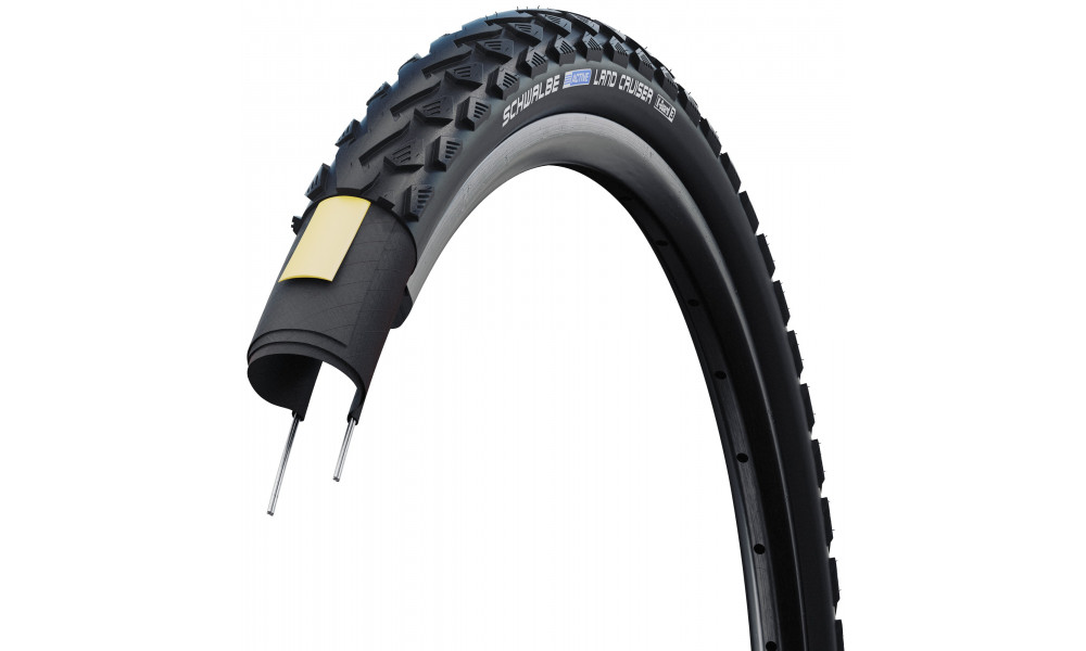 Rengas 26" Schwalbe Land Cruiser HS 450 Active Wired 47-559 / 26x1.75 Black - 2