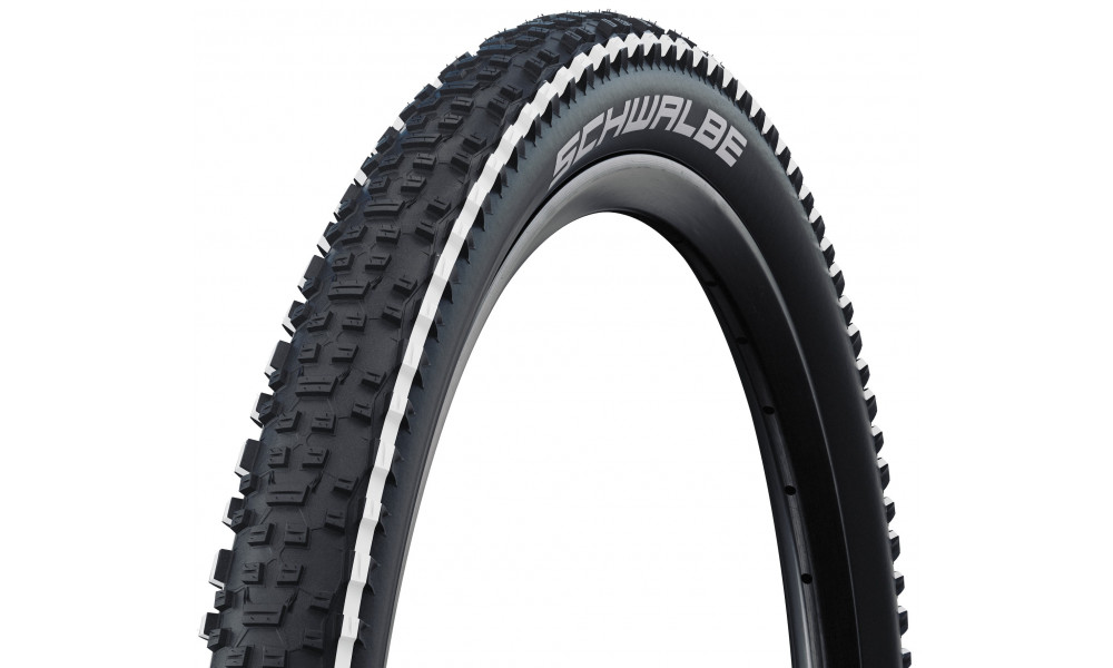 Rengas 26" Schwalbe Rapid Rob HS 425 Active Wired 57-559 / 26x2.25 White Stripes 