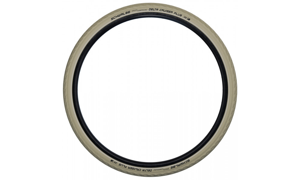 Rengas 28" Schwalbe Delta Cruiser Plus HS 431 Active Wired 37-622 / 28x1.40 Creme-Reflex - 2