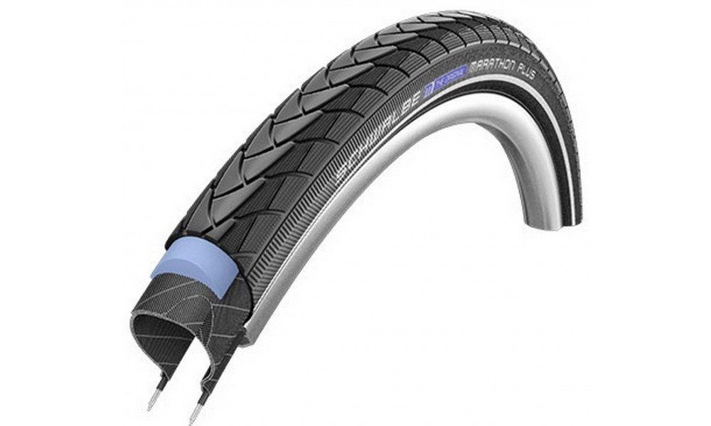 Rengas 20" Schwalbe Marathon Plus HS 348 Perf Wired 35-406 Black-Reflex 