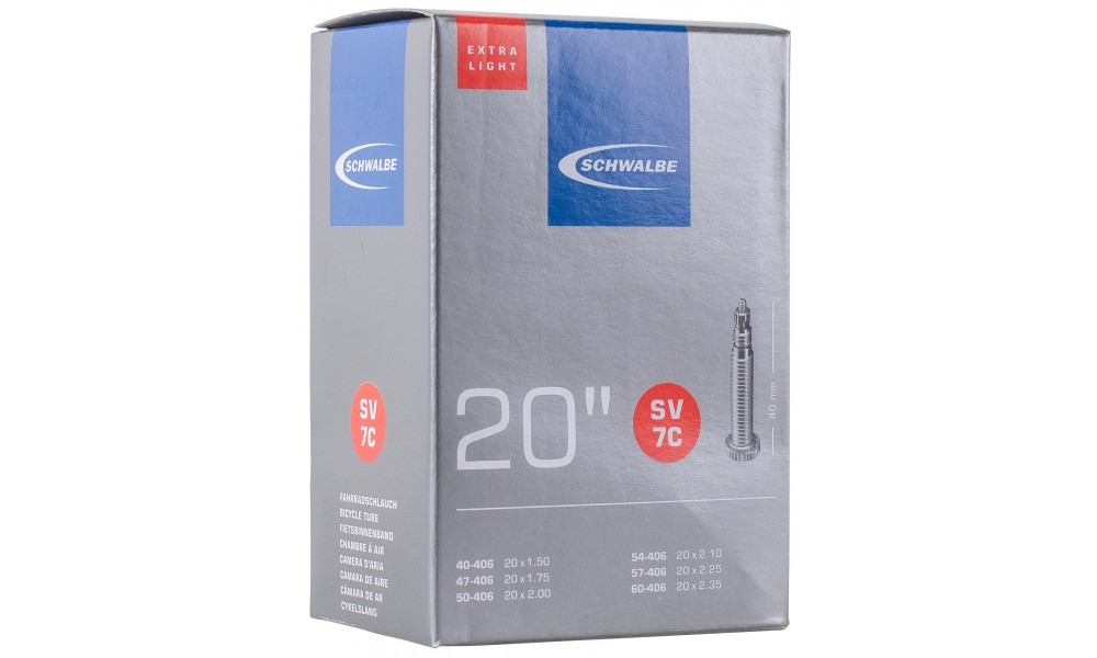 Sisäkumi 20" Schwalbe SV7C ExtraLight (40/60-406) - 1