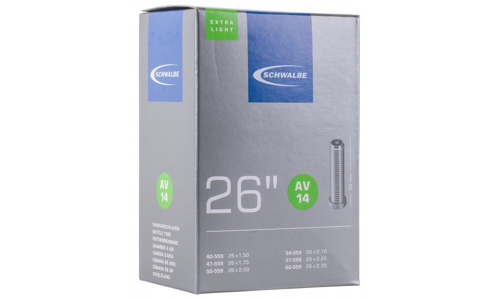 Sisäkumi 26" Schwalbe AV14 ExtraLight (40/60-559) - 1