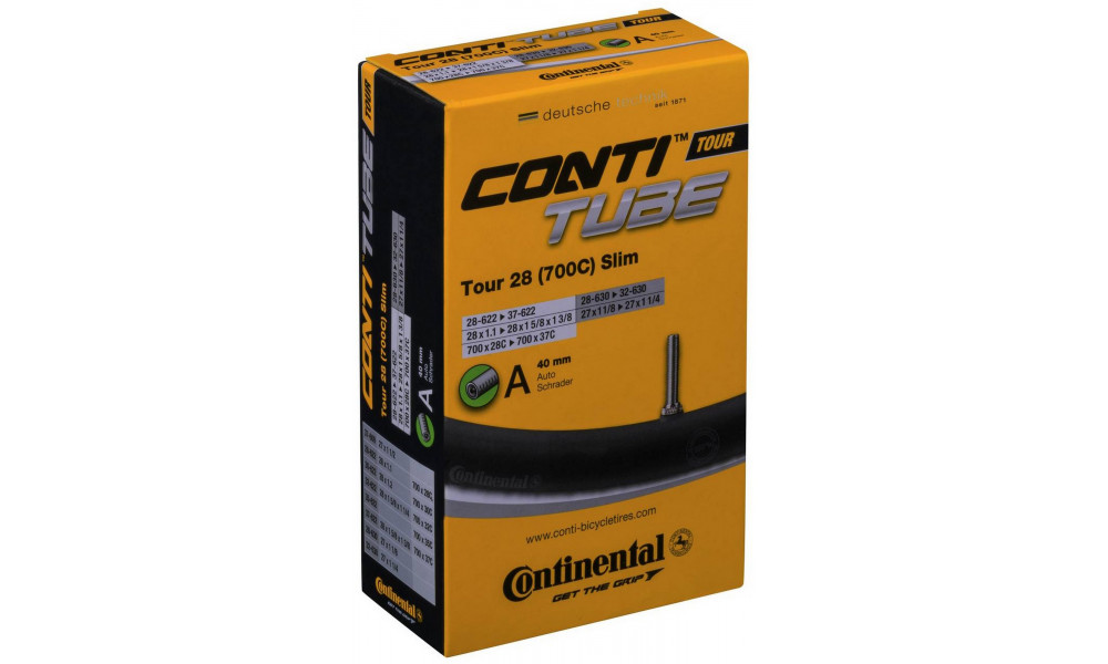 Sisäkumi 28" Continental Tour slim A40 (28/37-622/32-630) 