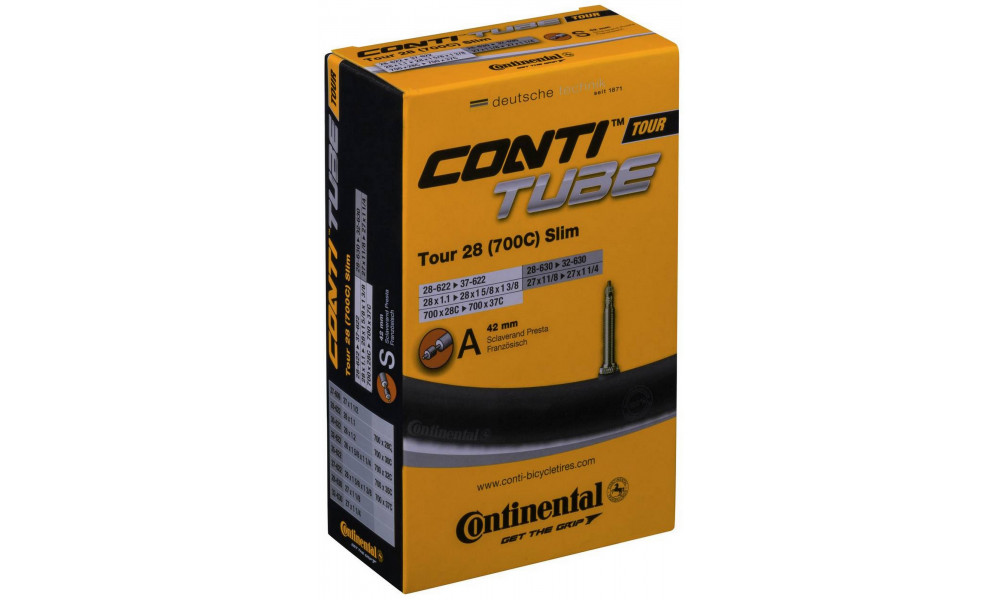 Sisäkumi 28" Continental Tour slim S42 (28/37-622/32-630) 