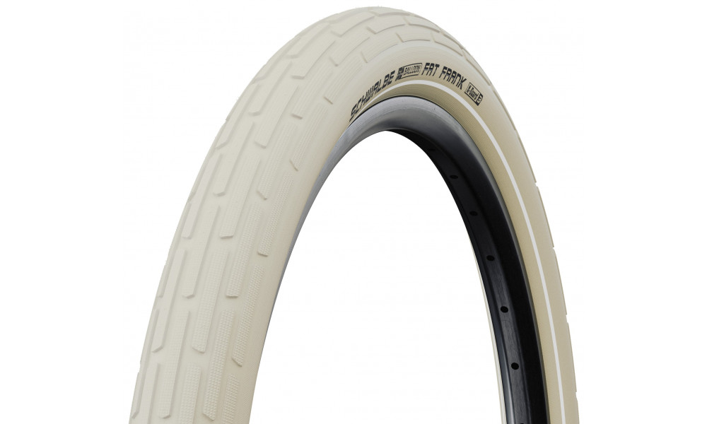 Rengas 28" Schwalbe Fat Frank HS 375, Active Wired 50-622 / 29x2.00 Creme-Reflex - 1