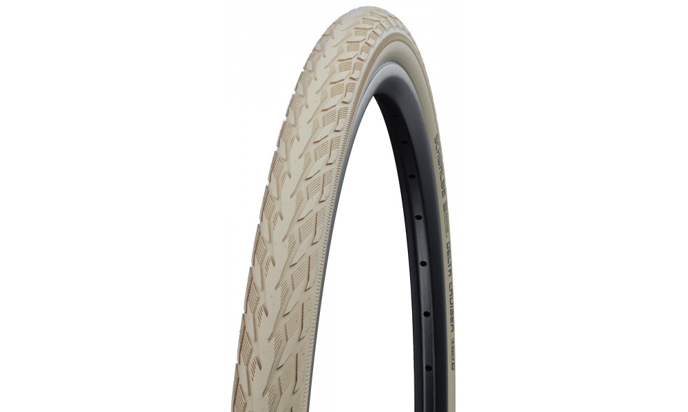 Rengas 28" Schwalbe Delta Cruiser HS 431 Active Wired 37-622 / 28x1.40 Creme - 1