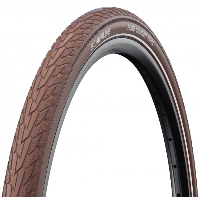 Rengas 28" Schwalbe Road Cruiser HS 484, Active Wired 47-622 / 28x1.75 Coffee-Reflex