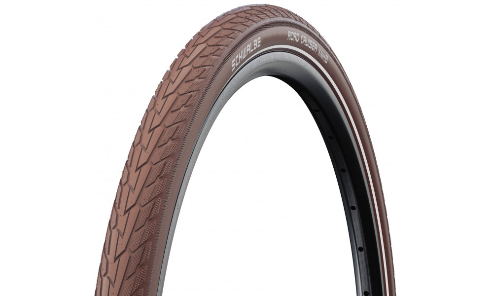 Rengas 28" Schwalbe Road Cruiser HS 484, Active Wired 47-622 / 28x1.75 Coffee-Reflex 