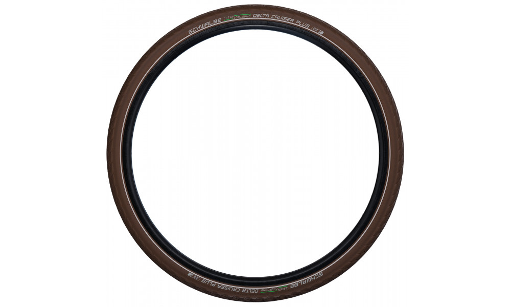 Rengas 28" Schwalbe Delta Cruiser Plus HS 431 Active Wired 37-622 / 28x1.40 Brown-Reflex - 2