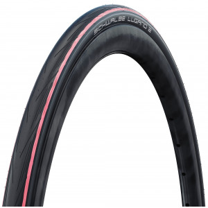 Rengas 28" Schwalbe Lugano II HS 471 Active Wired 25-622 / 700x25C Red Stripes