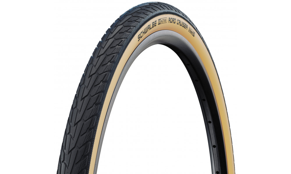 Rengas 27" Schwalbe Road Cruiser HS 484, GreenCompound Wired 28/32-630 / 27x1 1/4 Gumwall - 1