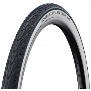 Rengas 27" Schwalbe Road Cruiser HS 484, GreenCompound Wired 28/32-630 / 27x1 1/4 Whitewall