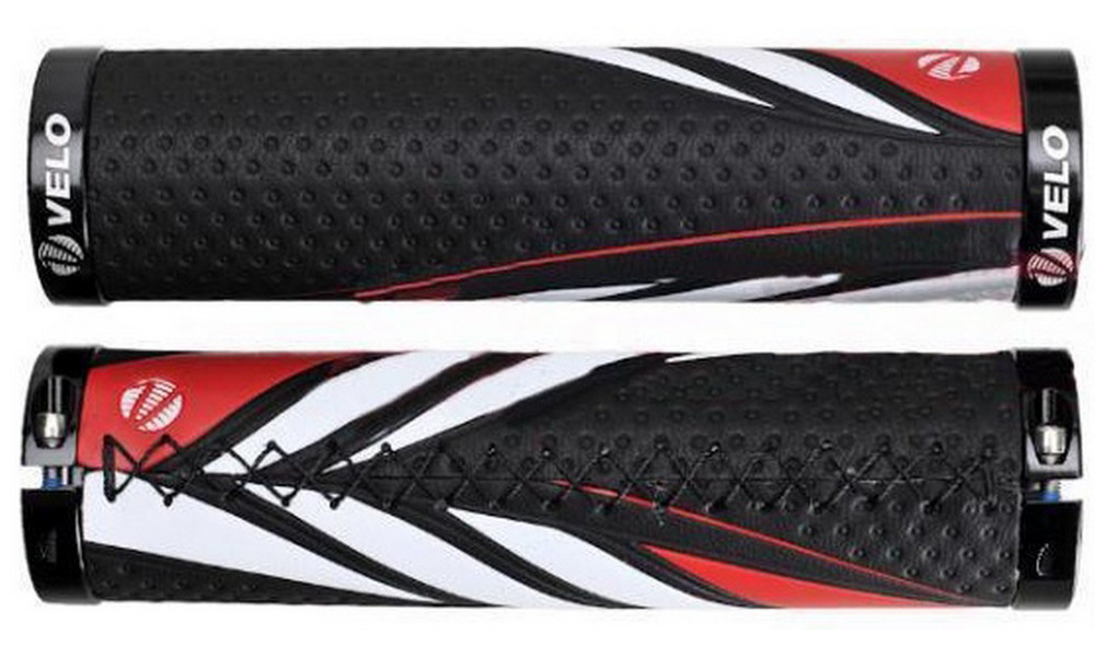 Kädensijat Velo ProX VLG-851AD3 130mm GEL Lock-on black-red - 1