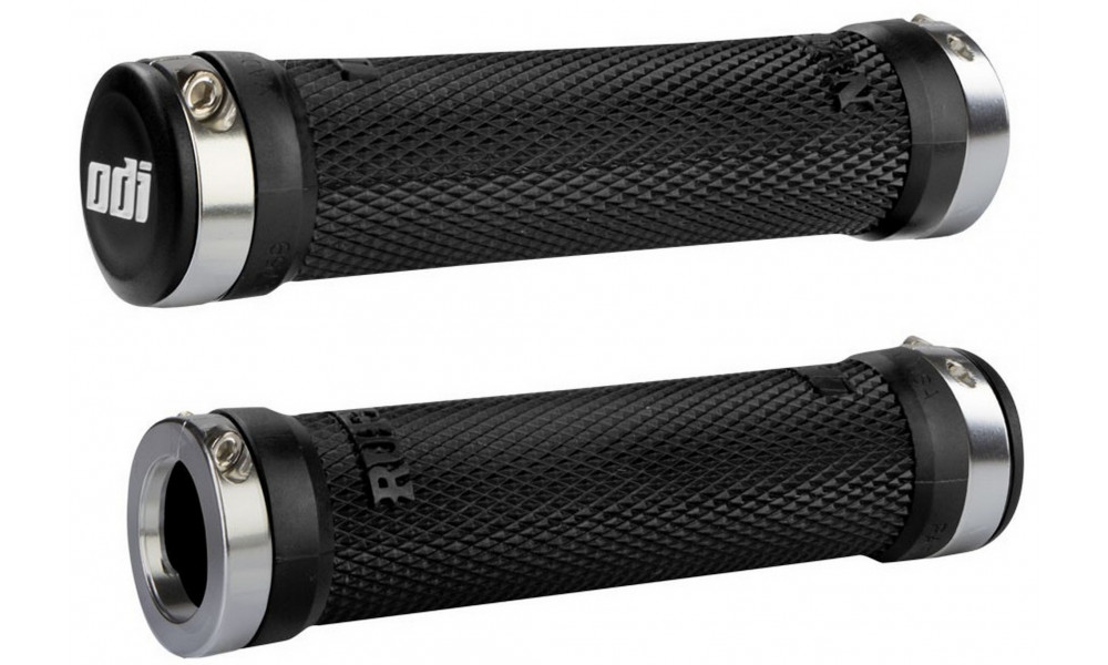 Kädensijat ODI Ruffian MTB Lock-On Bonus Pack Black/Silver 