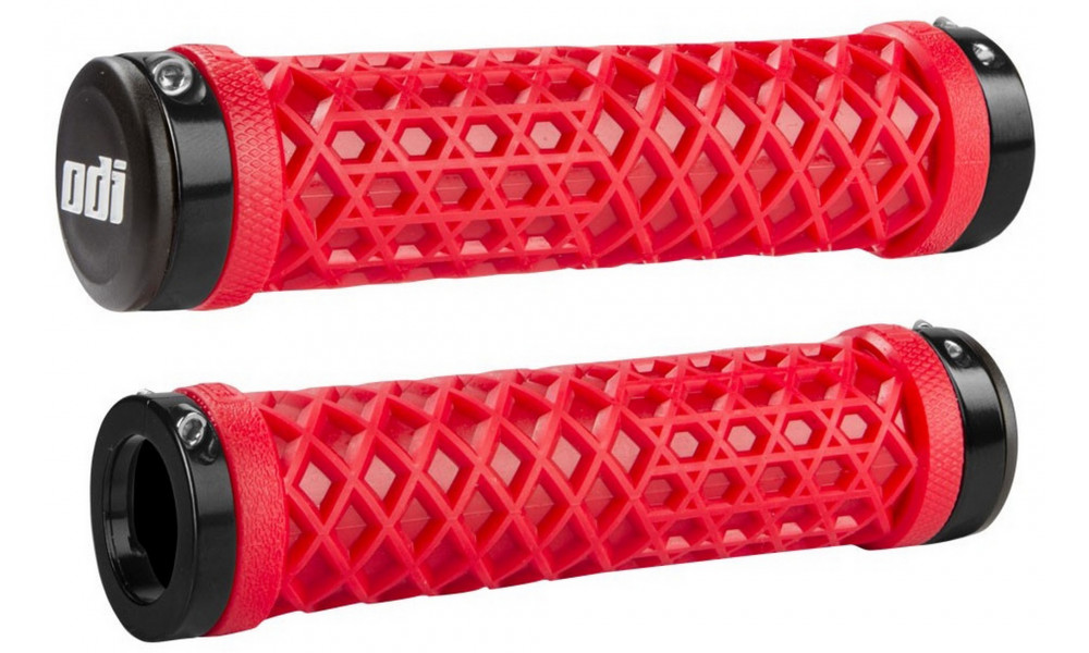 Kädensijat ODI Vans® Lock-on Grips Bright Red/Black 