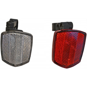 Polkupyörän tarvikkeet "Heijastin" Azimut white and red with brackets