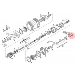 Kiinnitysruuvi for clickbox SRAM S7 and P5
