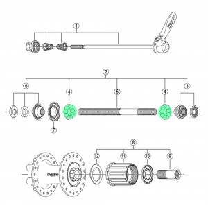 Laakerikuula Shimano 1/4" steel