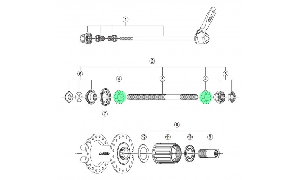Laakerikuula Shimano 1/4" steel - 2