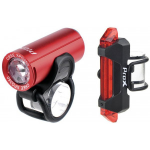 Valosarja ProX Pictor CREE 350Lm + 10Lm USB red