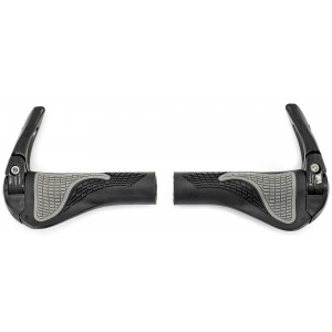 Kädensijat Azimut Ergo + Bar-Ends säädettävä Alu 140mm black-grey