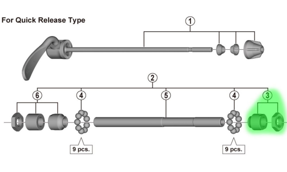Kartio Shimano FH-TX500 right - 2